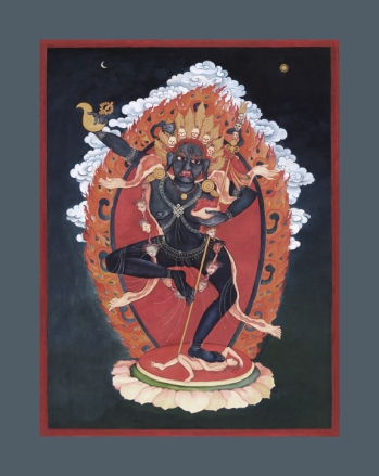 Kali, or Troma Nagmo, Goddess of Time
Laura Santi     Giclee print         Original: gouache and 22 carat gold on linen     2005